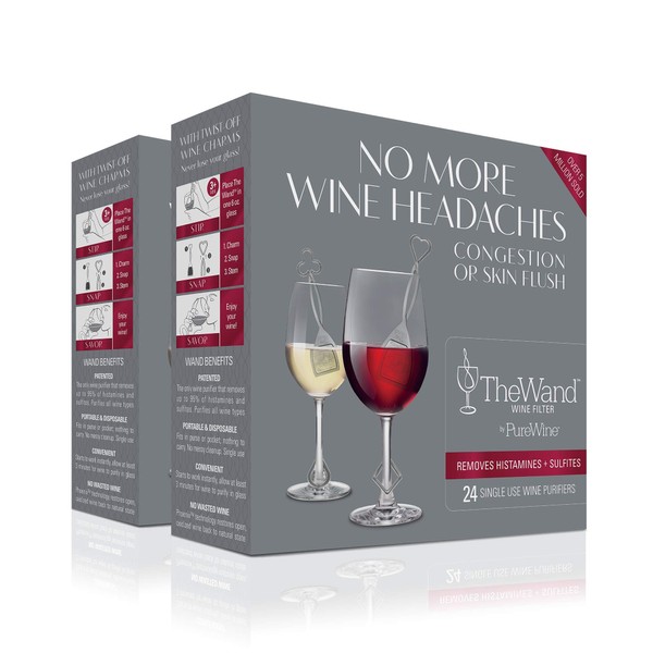 The Wand Wine Purifier (48-Pack) | No More Wine Headaches