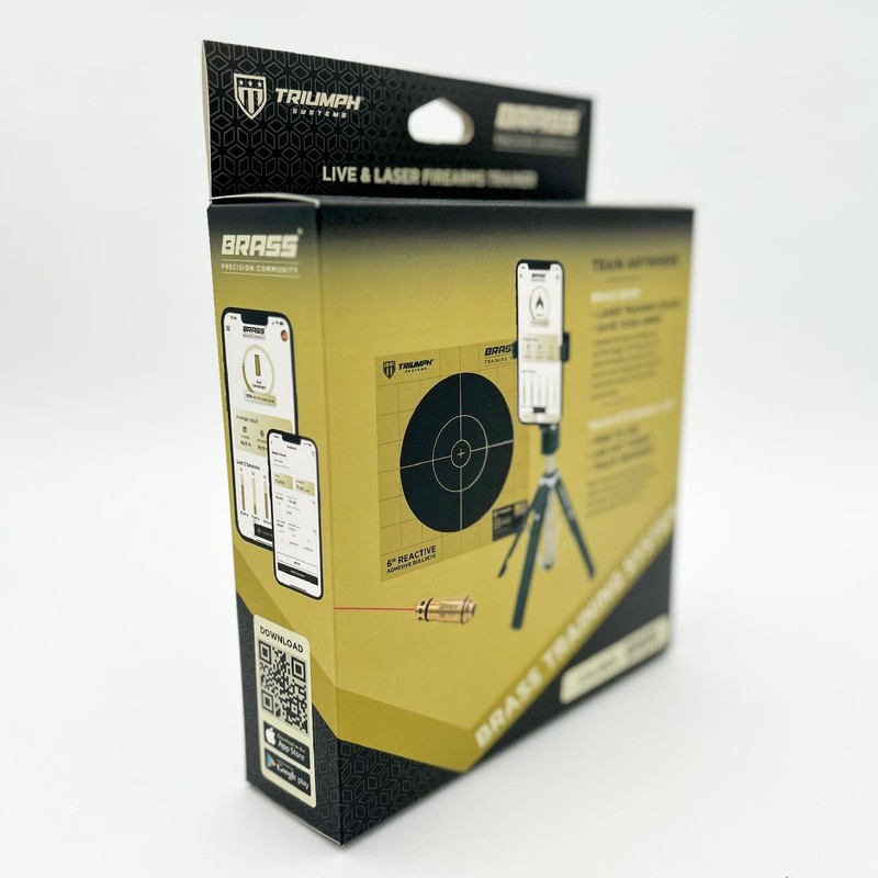 Triumph Systems Brass Dry Fire Laser Training System-Includes Laser, Targets,