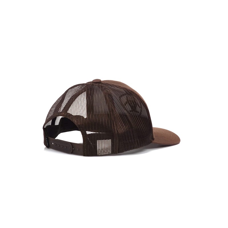 ARIAT Men's Brown Snapback Shield Logo Cap