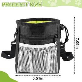deegbbyi Futterbeutel für Hunde, Leckerlibeutel für Hunde, Apportierbeutel für Hundeerziehung, Hundetraining Futterbeutel, Tragbarer Hundchen Futtertasche, für Alle Hunderassen Hundetraining