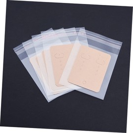 TEHAUX 200 Piece Earring Display Set Jewelry Cards Earring Tags Self-seal Bags for Storage