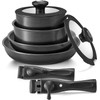 BEZIA Induction Cookware with Healthy Ceramic Coating, Nonstick Pots and