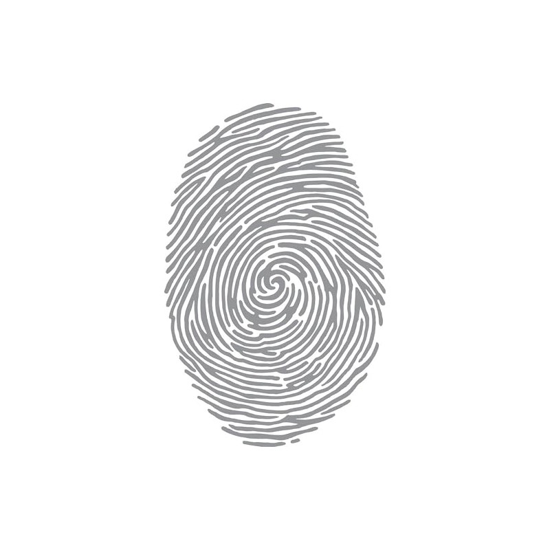CafePress Fingerprint Rectangle Sticker Rectangle Bumper Sticker Car Decal