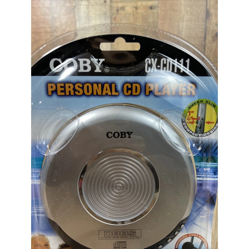 Coby NEW COBY SILVER DID MAN/WALKMAN CD PLAYER DYNAMIC BASS