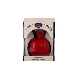 SHALHEVET LIGHT Safed Candles Handmade Hand Dipped in Israel (Rimon Pomegranate)