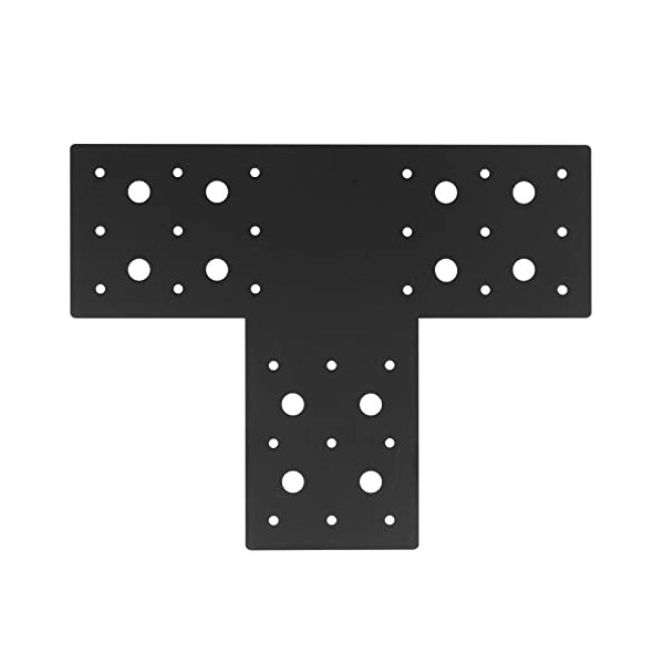 4 PCS Black Flat Tee Mending Plate, Fit for 4