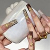 YINOX Hand-applied Nail Art | Leopard Print and Cross Designs