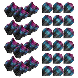 WINMAU Prism Alpha Black and Pink Extra Thick Dart Flights - 10 sets per pack (30 dart flights in total)