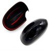 S SIZVER Glossy-Black Series Full Door Mirror Covers Overlay Compatible