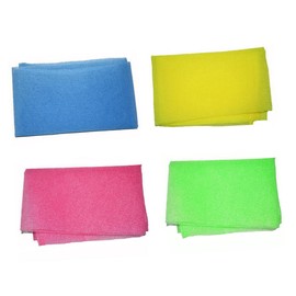 Healeved 4pcs Nylon Bath Towel Washcloths for Body Exfoliating Towel for Shower Loofah Cloth Back Exfoliating Towels Back Scrubber Towel Soft Towels Shower Towels Bath Washcloths Bath Wipes