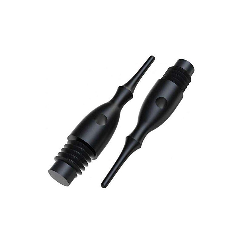 BULL'S Short (2BA) Mega Point Tips, Schwarz, 6mm