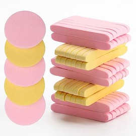 Luxiv 120 Esponjas Faciales Comprimidas, Esponjas Limpiadoras Faciales, Esponjas Faciales Comprimidas para Esteticistas, Esponjas Redondas para Lavar El Rostro, Esponjas Exfoliantes Y Desmaquillantes
