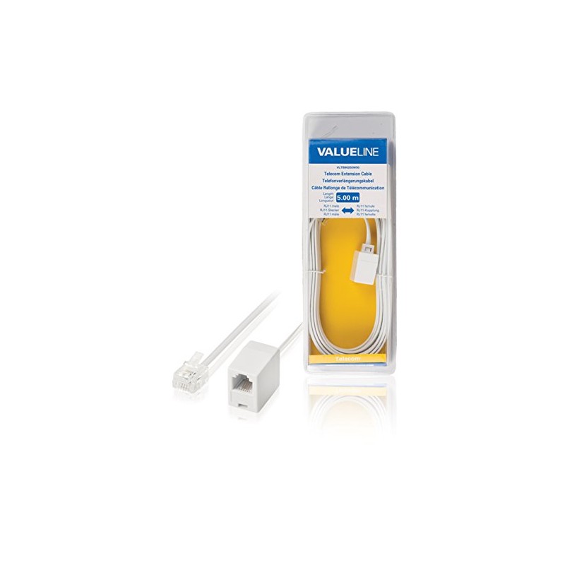 Valueline VLTB90205W50 telephony cable - telephony cables (RJ-11 (4/6), RJ-11