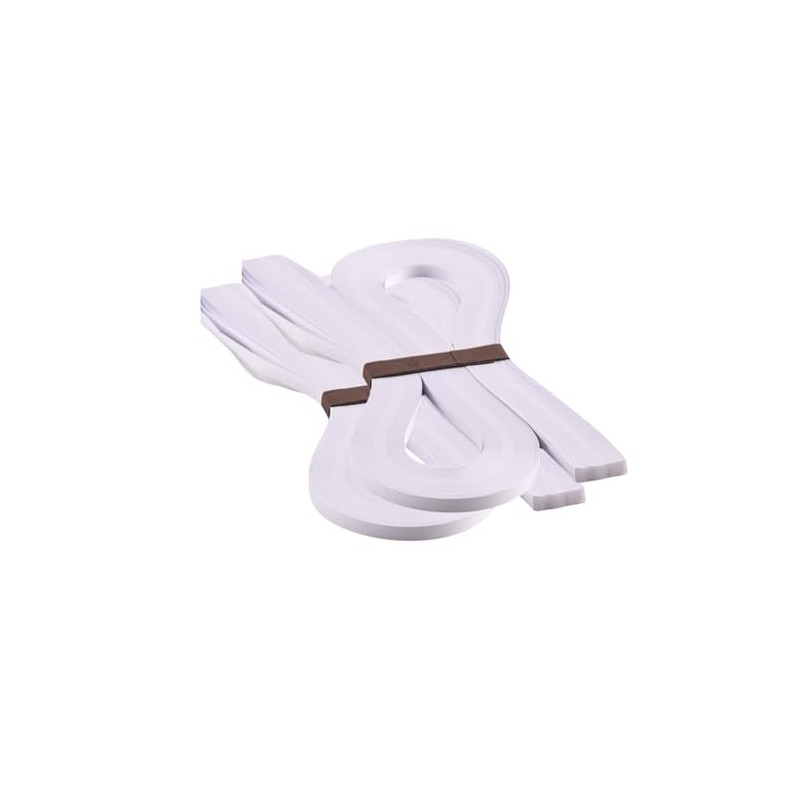 ODETOJOY Quilling Paper Strips White 5mm Quilling Strips 5mm White-Length