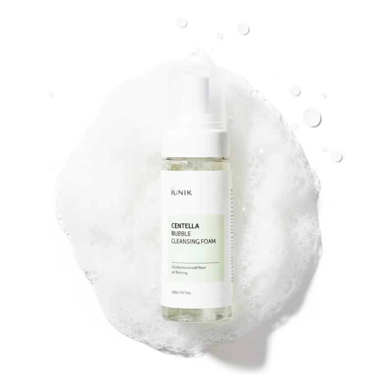 iUNIK Centella Bubble Cleansing Foam 150ml Limpiador Facial Coreano Espuma