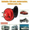 12V Universal 110DB Super Loud Snail Air Horn Motorcycle Car