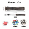 2 Pcs Reusable Handheld Paper Clam Clip Dispenser with 100