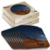8 x Square Coasters - Milky Way over Dune 45