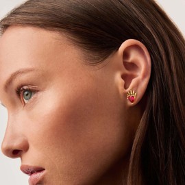 VACRONA Heart Stud Earrings for Women