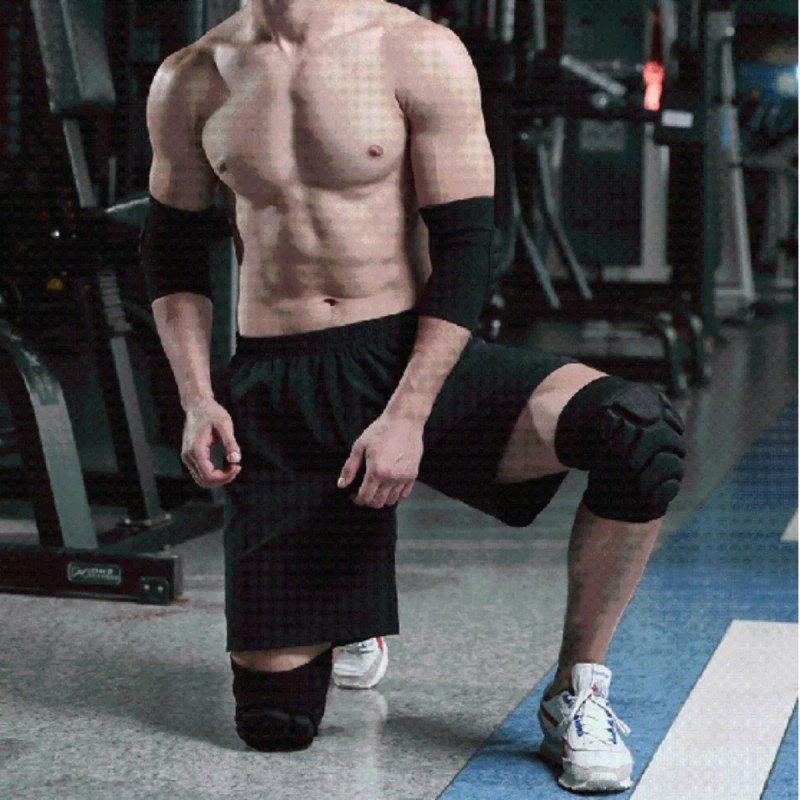 JM 1 Par Rodillera Elastica De Compresion Gym Correr Crossfit