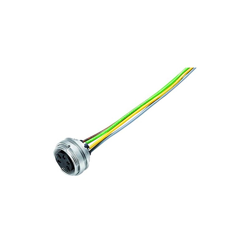 BINDER 09 0474 702 08 Miniature Round Plug Connector Flange