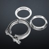 3" Inch Stainless Steel V Band Clamp with 2 Flange