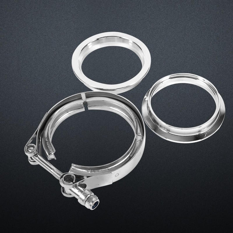 3" Inch Stainless Steel V Band Clamp with 2 Flange