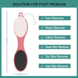 CAREHOOD Foot File Callus Remover - Multi Purpose 4 in 1 Feet Pedicure Tools with Foot