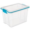 Sterilite 20 Qt Gasket Box, Stackable Storage Bin with Latching