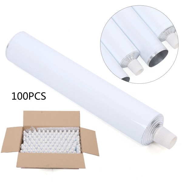 Unbranded 100pcs Travel Tube Aluminum Empty Unsealing Toothpaste Tubes Environmentall