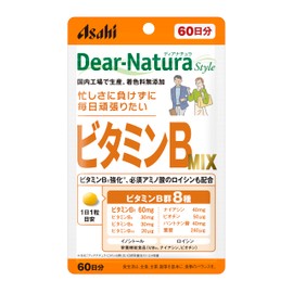 Dear-Natura Vitamin B MIX, 60 Capsules (60 Day Supply), Asahi Supplement, Made in Japan Factory, 1 Per Day, Pouch