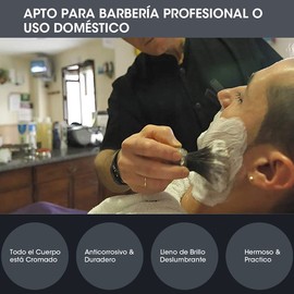 Sendowtek Afeitadora de Bigote Maquinilla de Afeitar de Clasica Rastrillo para Afeitar Hombre Navaja de Afeitar Doble Filo con Stainless Steel Razor Shaver con 10 Cuchillas y Caja de Afeitar con Espejo Interior (Silver)