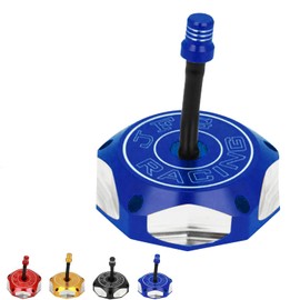 JFG RACING ATV Gas Cap,CNC Fuel Tank Billet Cover for YFZ 450,YFZ450R,Banshee 350 200,Raptor 660 350 250 125,Warrior 350 450,Kodiak 400,Grizzly 660 450 400 350,Bruin 350 250-Blue