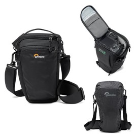 Lowepro ProTactic TLZ 70 Slim AW III Toploader Camera Case for Mirrorless DSLR Vol. 4 L Dimensions 31 x 10.5 x 14 cm for Cameras with Attached Lens Mod. Shoulder Bag for Photographers / Videographers