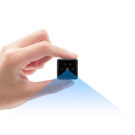 Hertekdo - Mini Cámara, Mini Camara 1080P HD Cámara de Seguridad con Visión Nocturna Detección de Movimiento Grabación en Bucle Mini Camara para Interiores o Exteriores Admite Tarjeta Micro SD 128GB