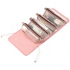 Foldable 4-in-1 Cosmetic Pouch Bag Red 2ea
