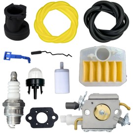 Gbeneiac 503283210 Carburetor for Husqvarna 350 353 340 340E 345 345E 350EPA 346XP Chainsaw Parts C3-EL32 Double Tube Chainsaw Zama EL32 Tune Up Kit