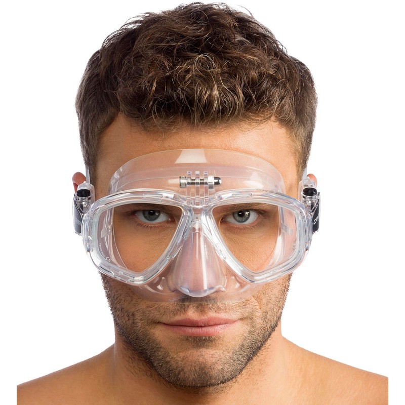 CRESSI Action Cam MaskClear/Clear - Unisex Reduced Volume Dive Mask