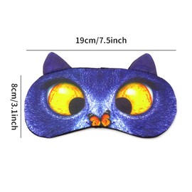 Honbay 3D Funny Eyeshade Sleep Eye Mask with Adjustable Head Strap for Travel, Game, Party, Rest, Sleeping, etc (Butterfly Cat)