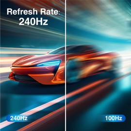 ArcticPro 27 inch Gaming Monitor 240Hz, FHD 1080p, IPS Panel, 1ms Response Time, Adaptive sync, PC Computer Monitor, 3-Sided Frameless, Ultra Slim, 120% sRGB, Bluelight Filter, HDMI & DP Ports,Black