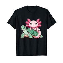 Anime Kawaii Axolotl Turtle T-Shirt