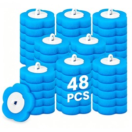 Disposable Toilet Wand Refills, 48 pcs Disposable Toilet Brush Heads,Toilet Bowl Cleaning Refill Pads for Bathroom Cleaning(Only Refills No Handle or Base Included)