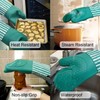 Alselo Silicone Oven Mitts Heat Resistant 932℉ with Waterproof &