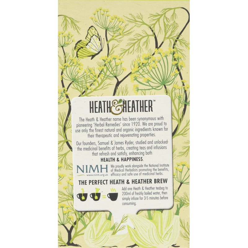 Heath & Heather Fennel Tea Bags (Pack of 6, Total