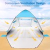 TOBTOS UPF 50+ Pop Up Beach Tent, Beach Umbrella, Automatic