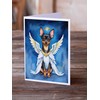Caroline's Treasures Miniature Pinscher My Angel Greeting Cards Pack of