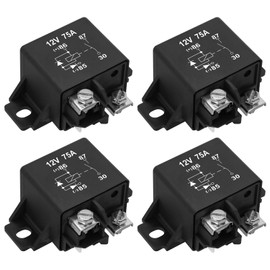 Weasch 4 Pack 0332002156 Normal Open Power Relay, 12V 75A, Applies to Starter Relay Replace V23232-A0001-Y003 (4)