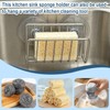 Sponge Holder for Kitchen Sink, Stainless Steel Sink Caddy with