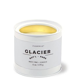 Paddywax National Parks Artisan Soy Wax Scented Candle Made in The USA, 6-Ounce Tin, Glacier