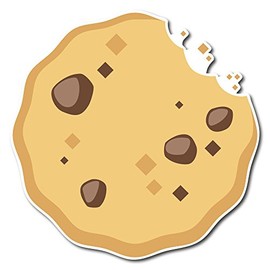 Emoji One Peel & Stick Wall Decal: Cookie (12 in x 12 in)